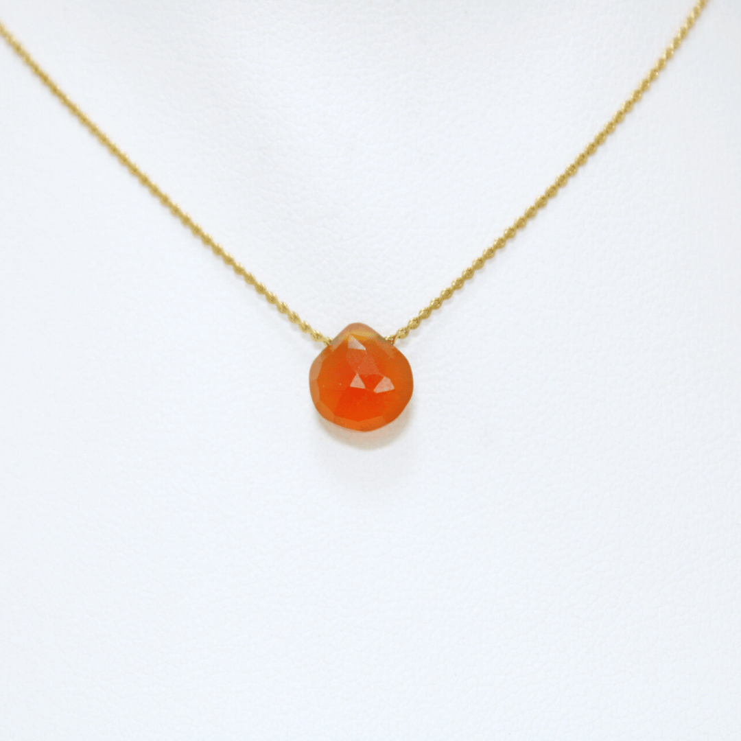 Collar Cornalina Acero Inoxidable