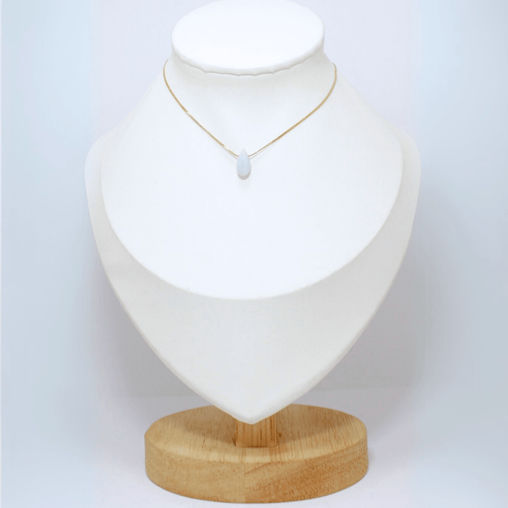 Collar Calcedonia Acero Inoxidable