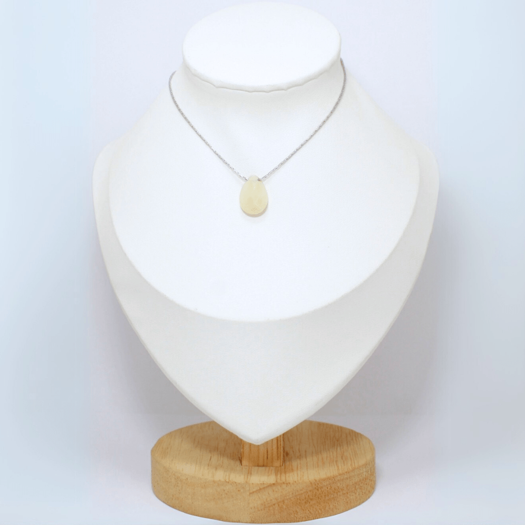 Collar Citrino Acero Inoxidable