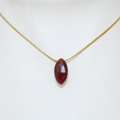 Collar Granate Acero Inoxidable