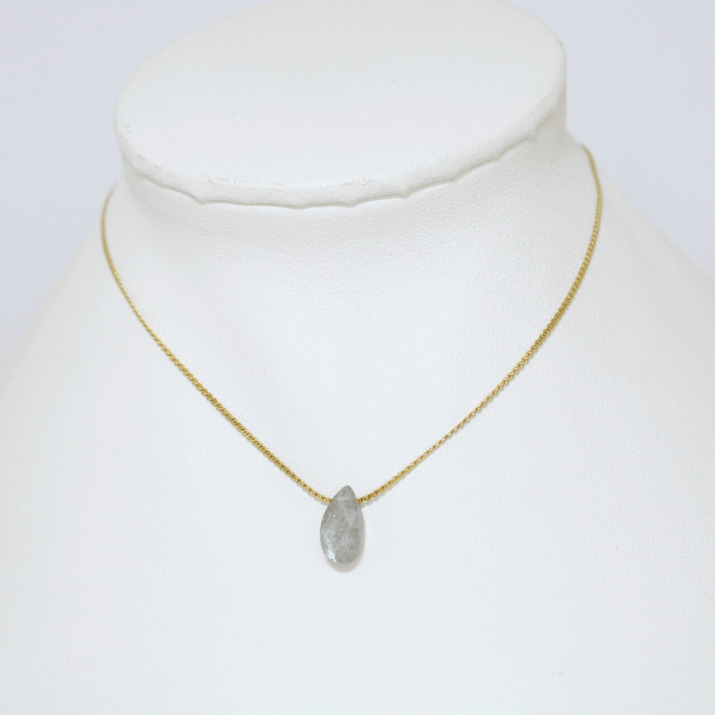 Collar Labradorita Acero Inoxidable