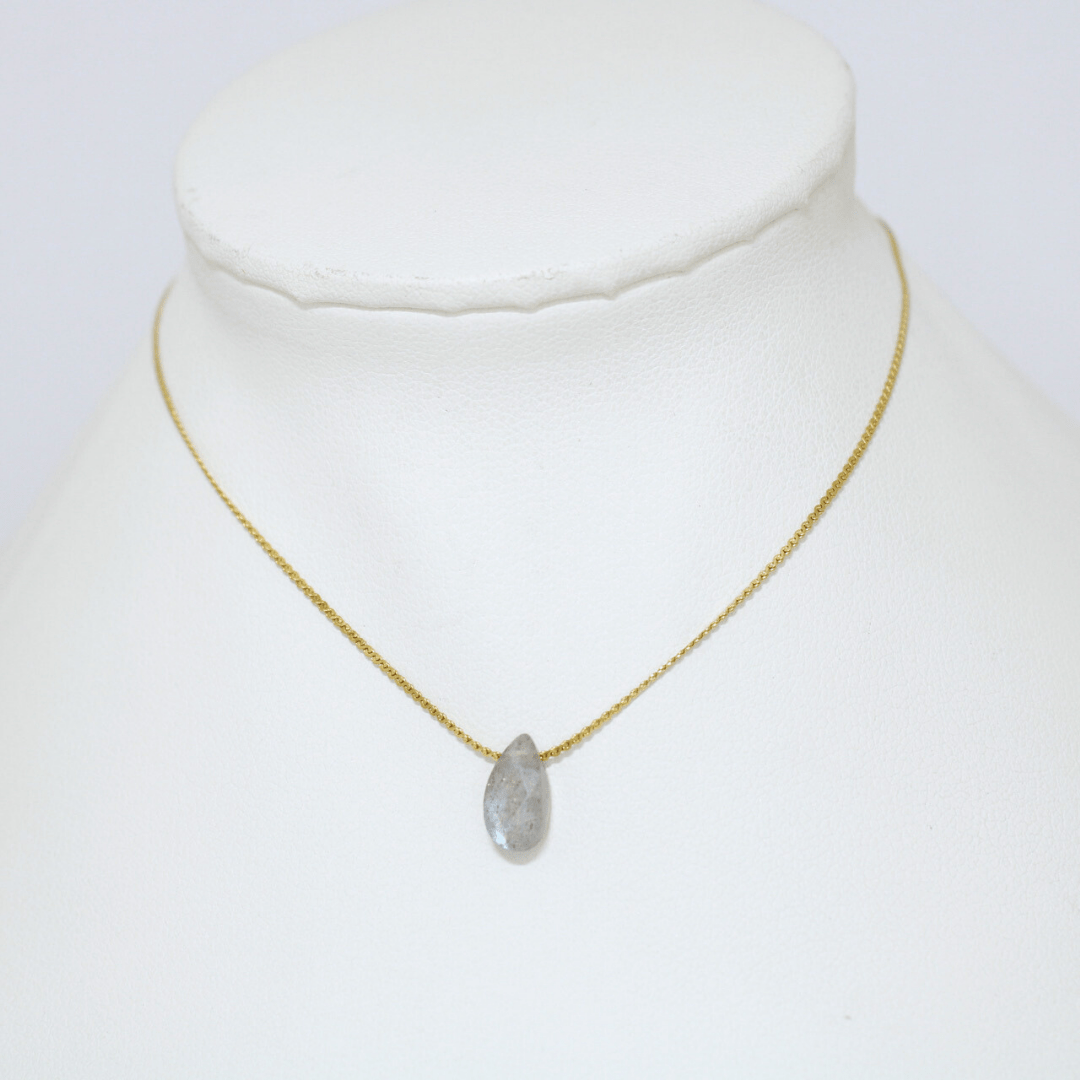 Collar Labradorita Acero Inoxidable