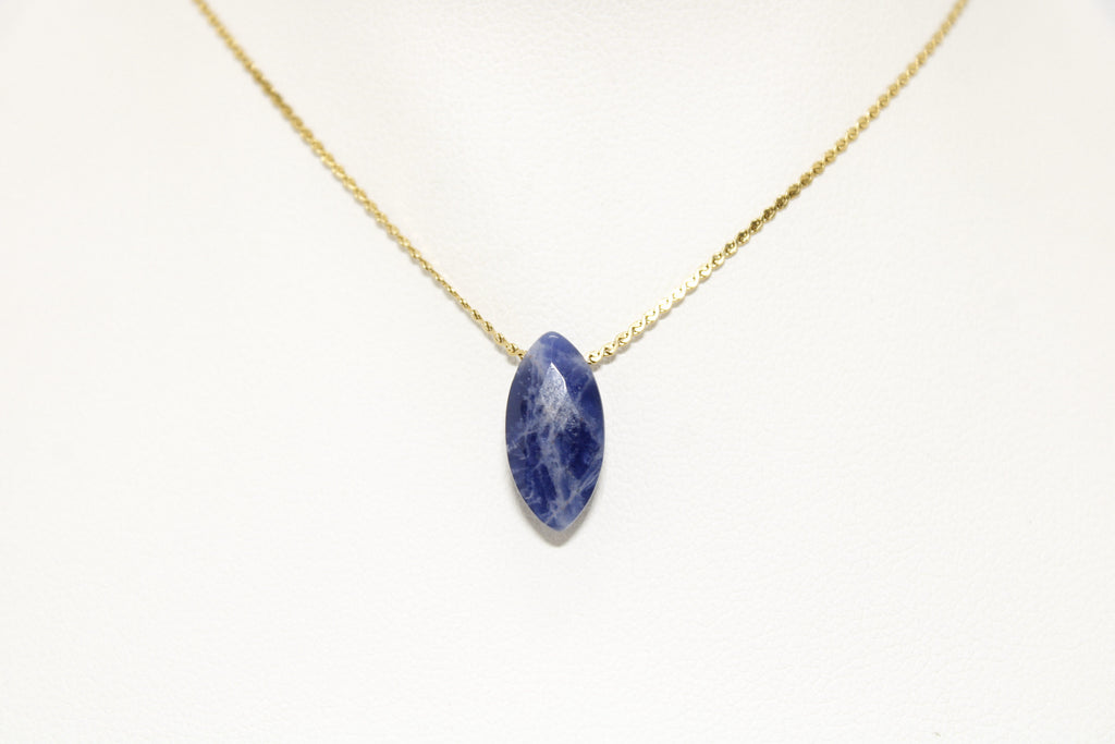 Collar Lapislázuli Acero Inoxidable