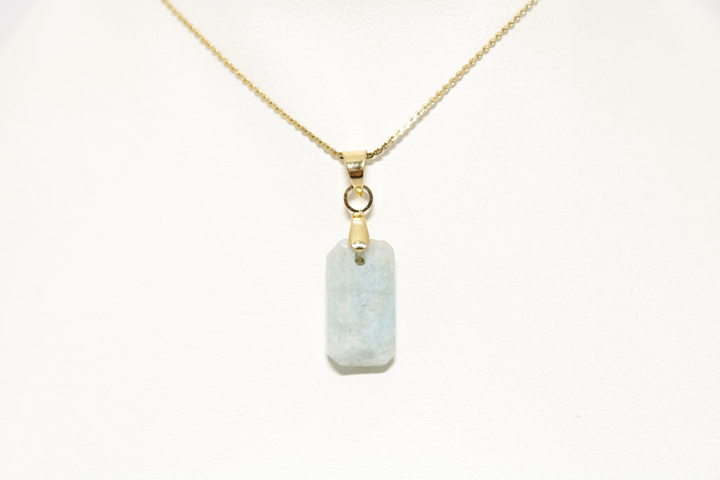 Collar Amazonita Acero Inoxidable