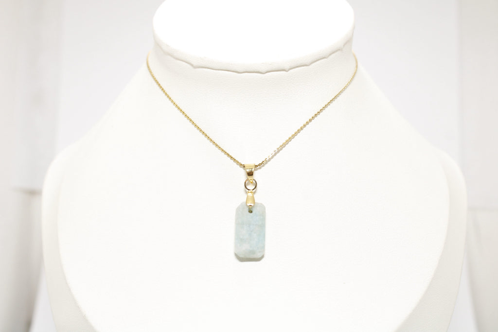 Collar Amazonita Acero Inoxidable