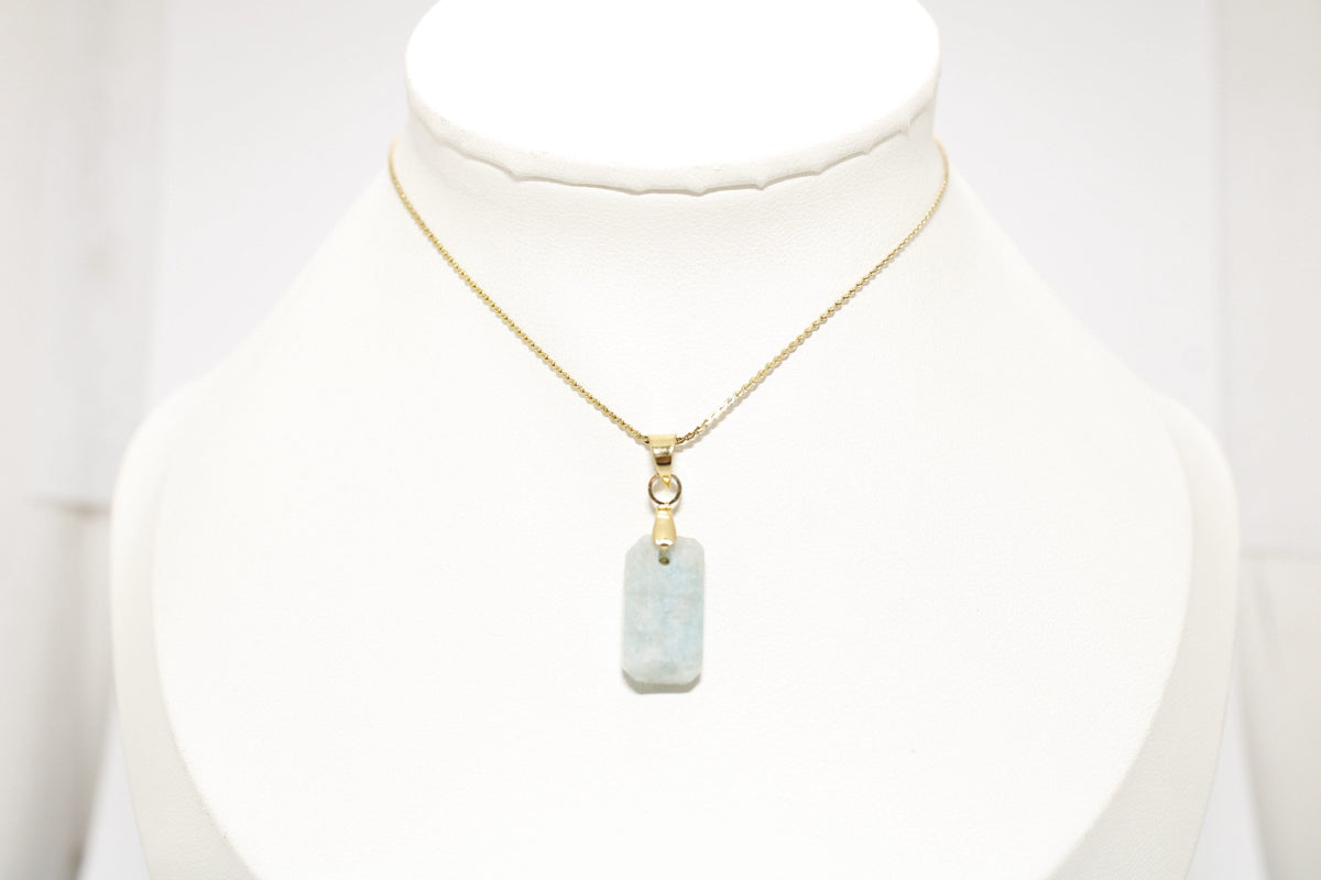 Collar Amazonita Acero Inoxidable