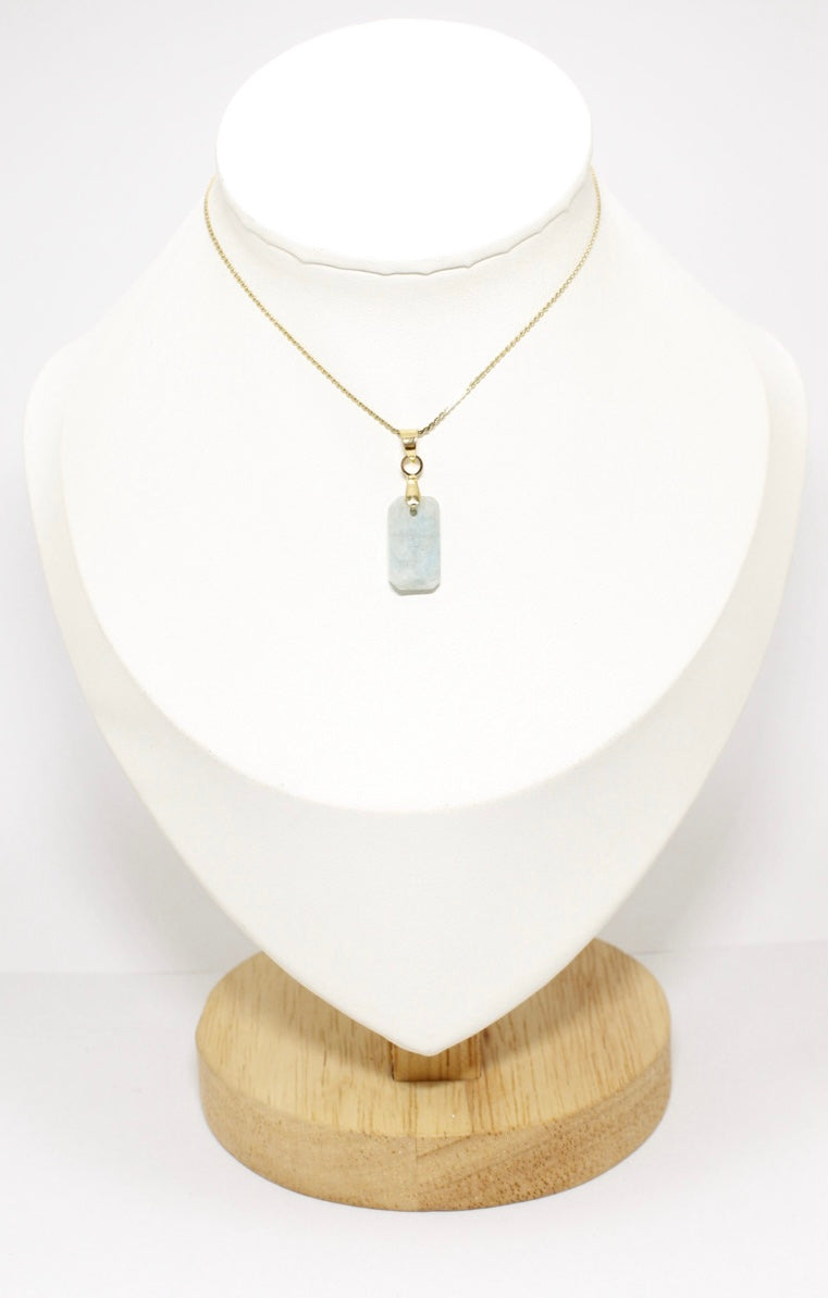 Collar Amazonita Acero Inoxidable