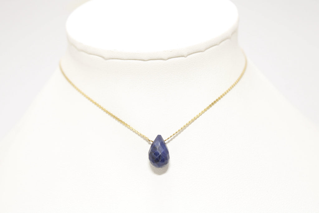 Collar Zafiro Acero Inoxidable