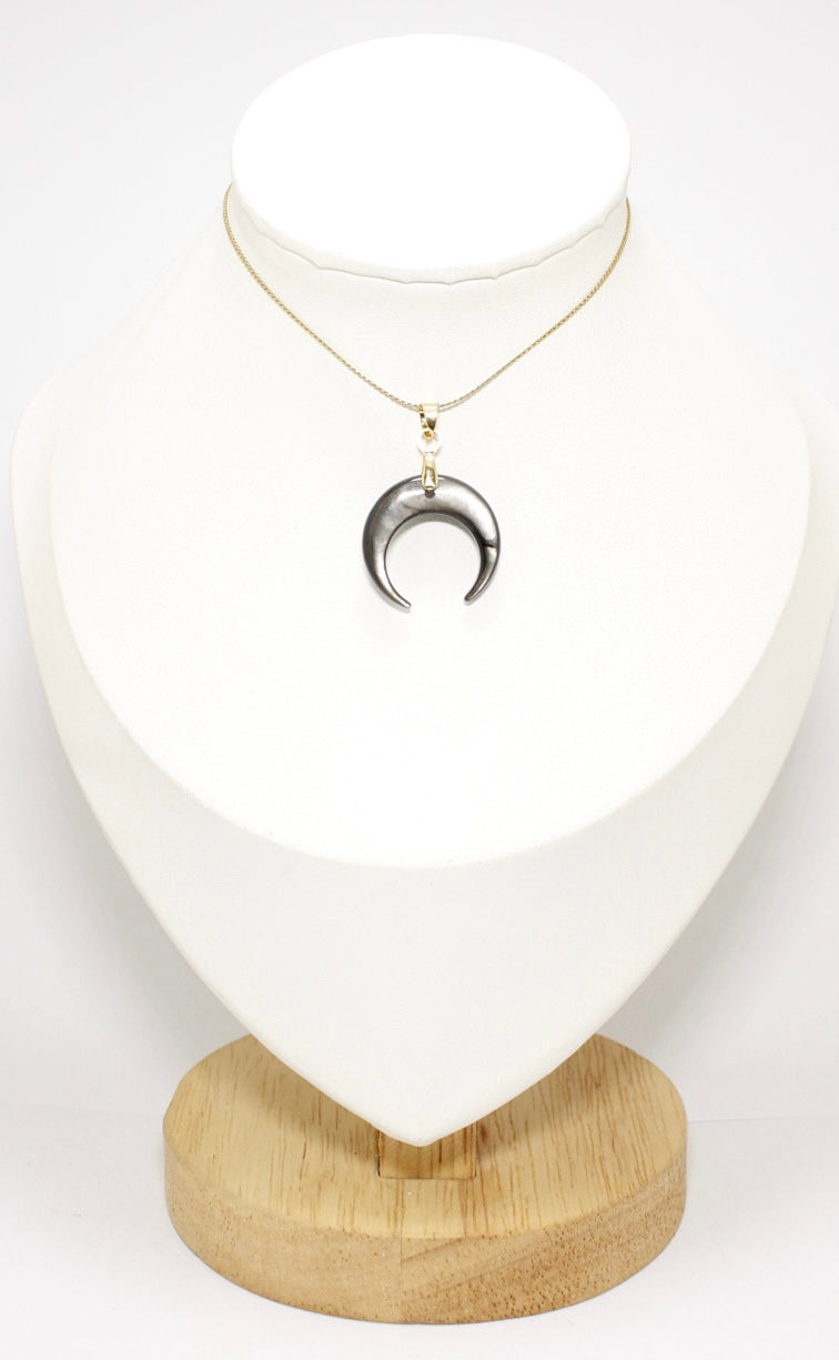 Collar Concha de Abulón Grande Acero Inoxidable