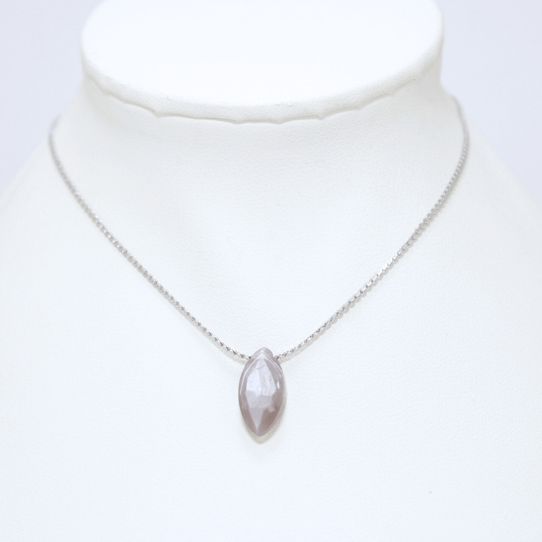 Collar Piedra de Sol Acero Inoxidable
